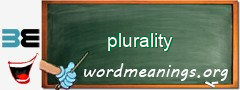 WordMeaning blackboard for plurality